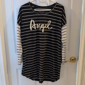 Victoria's Secret Black and White Striped Top